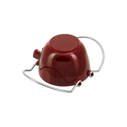 Staub Teekanne in Grenadine-Rot, für die Zubereitung von Tee im Gastronomiebereich