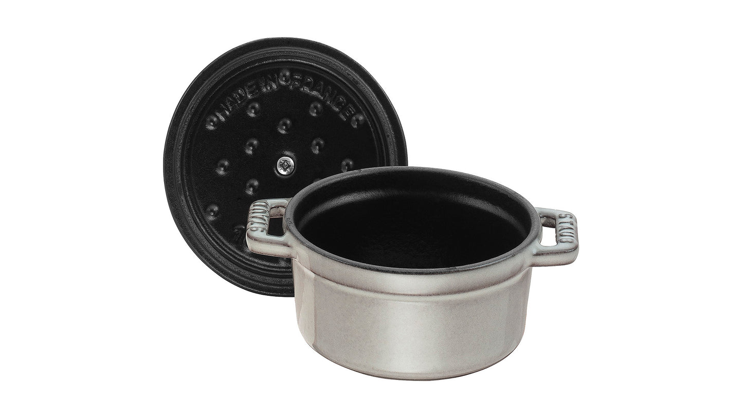 Staub Cocotte aus Gusseisen, 12 cm, ideal zum Schmoren und Servieren