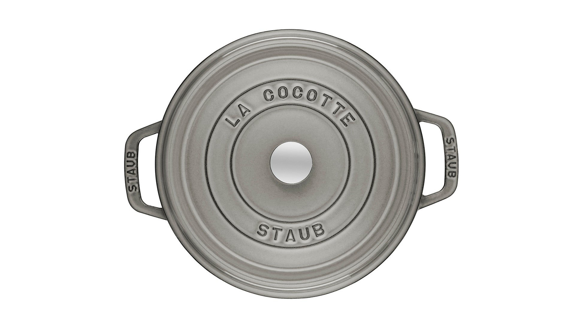 Staub Cocotte 16 cm in Graphit-Grau, ideal für Eintöpfe und Aufläufe