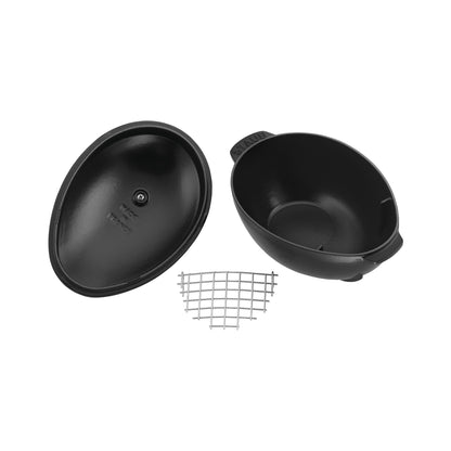 Staub Muscheltopf aus Gusseisen für die Zubereitung von Muscheln.