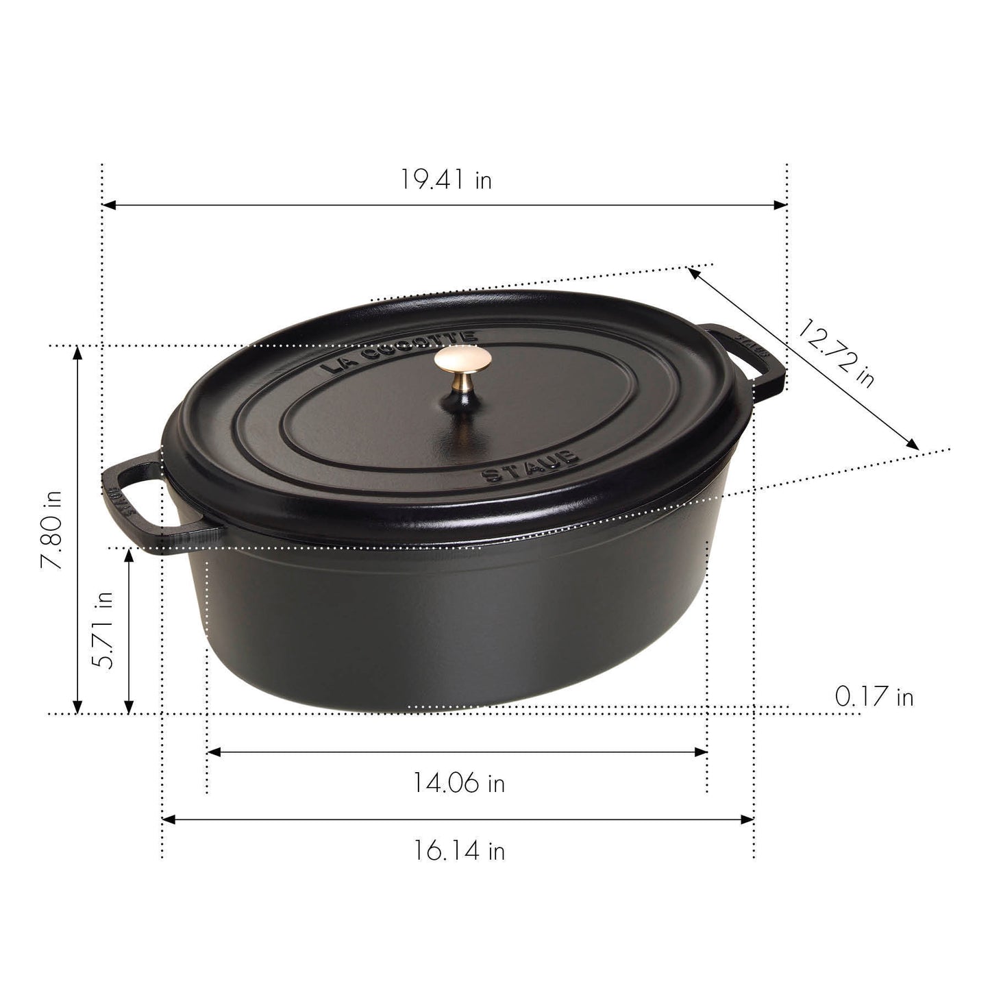Staub Cocotte aus Gusseisen für gesunde Zubereitung von Speisen