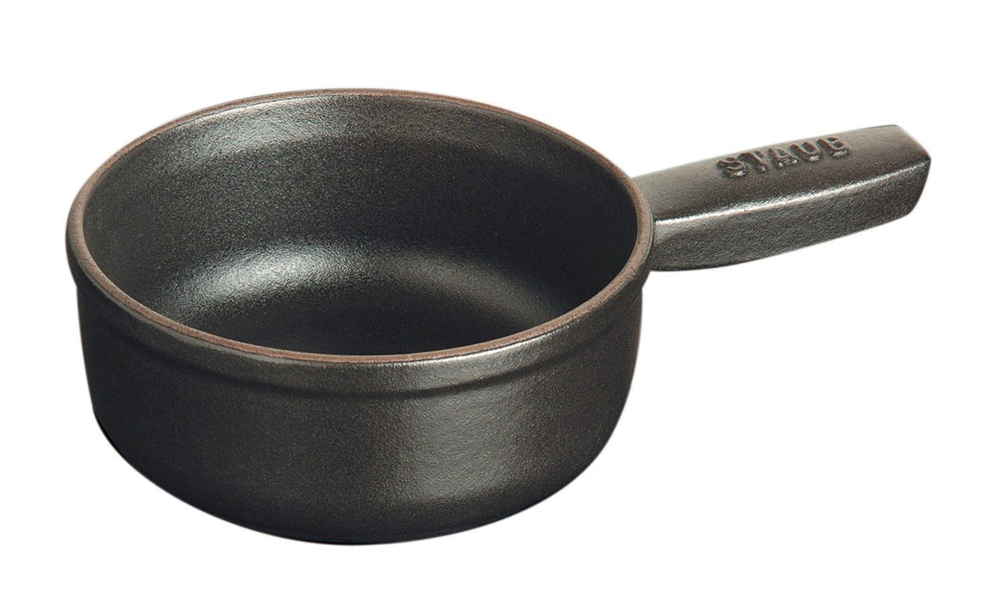 STAUB Fondue Topf, 12 cm, Schwarz, für Fondue-Gerichte in der Gastronomie