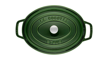 Staub Cocotte, 33 cm, oval, aus Gusseisen, geeignet für das Kochen in professionellen Küchen