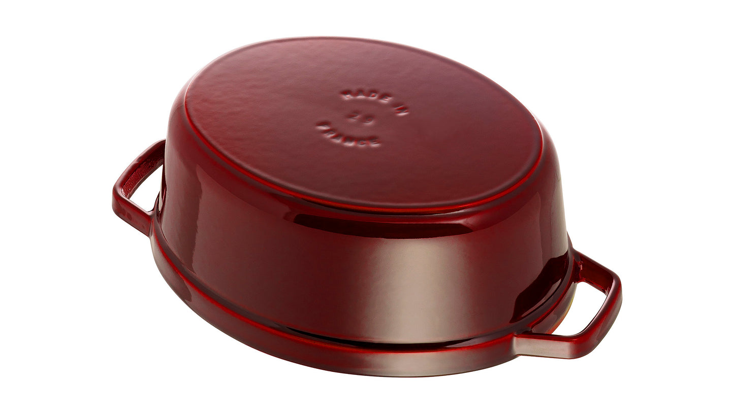 Staub Cocotte, 33 cm, oval, aus Gusseisen für schmackhafte Gerichte