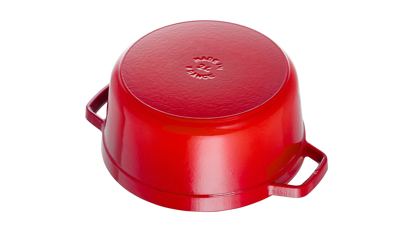 Staub Cocotte, 18 cm aus Gusseisen, ideal für gleichmäßiges Garen