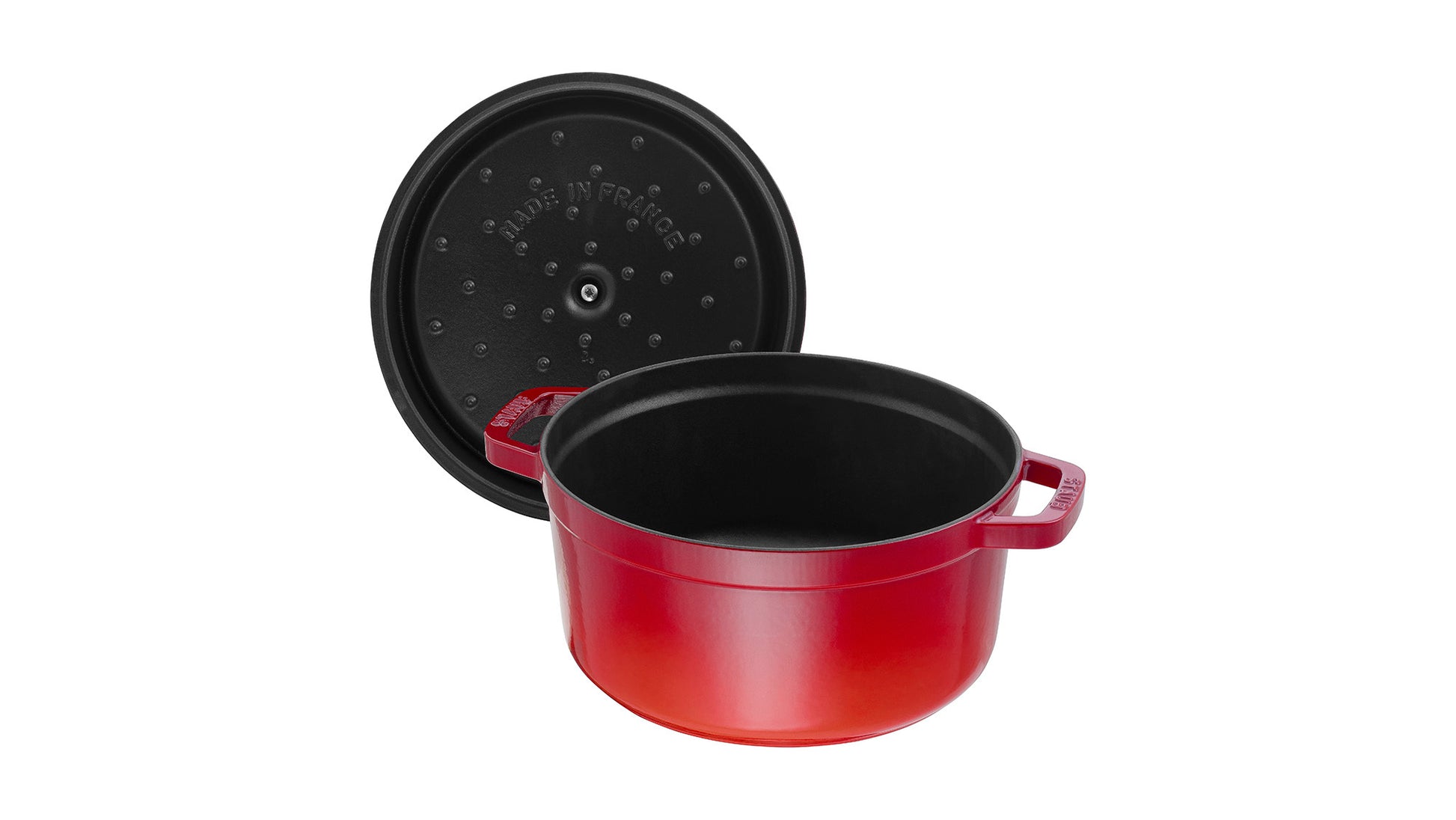 Staub Cocotte, 18 cm aus Gusseisen, ideal für gleichmäßiges Garen