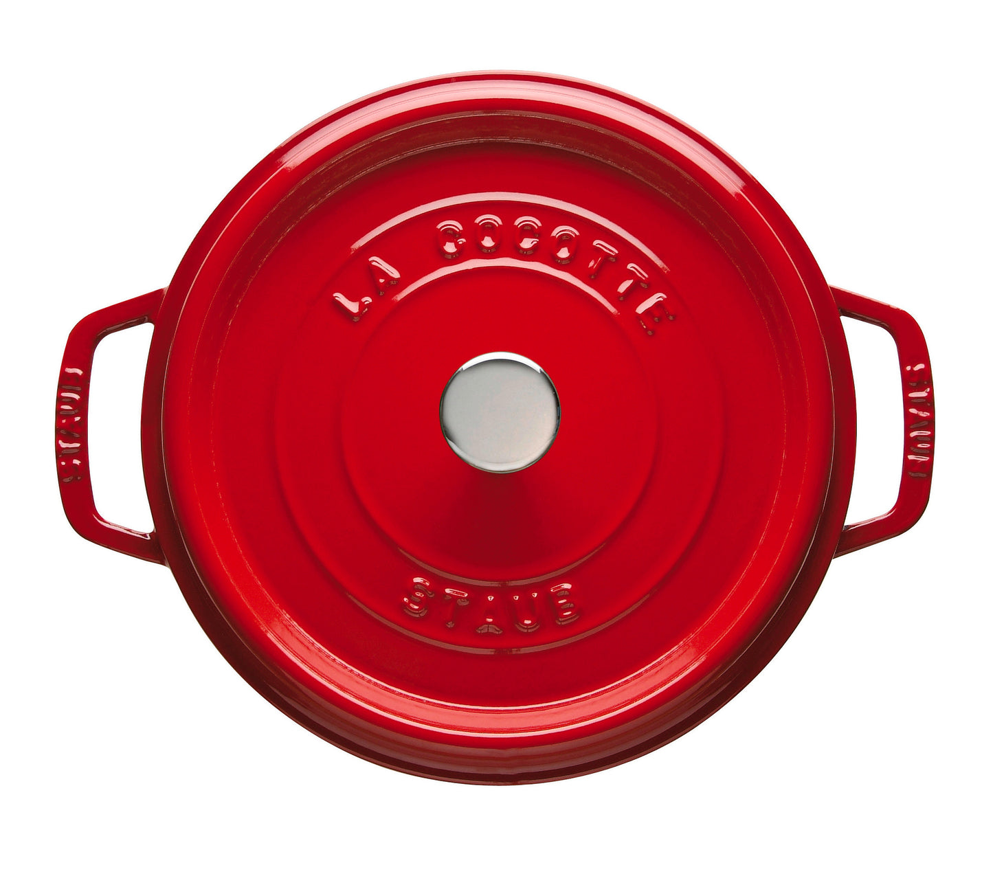 Staub Cocotte aus Gusseisen für das Zubereiten von geschmorten Gerichten