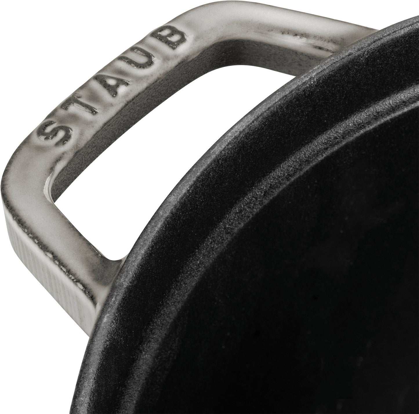 Staub Cocotte, 30 cm in Graphit-Grau – professionelles Kochen mit Gusseisen.