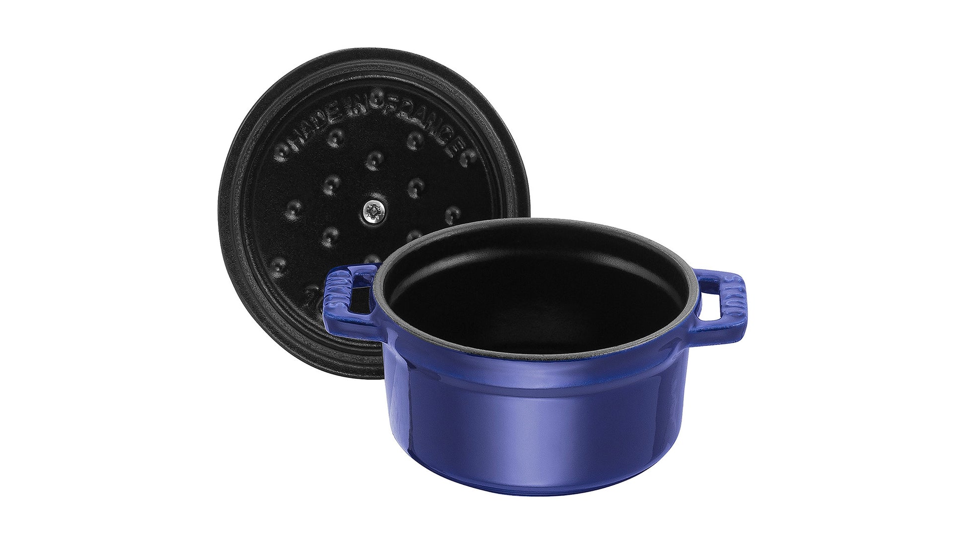 Staub Mini Cocotte 10 cm in Dunkelblau für die Zubereitung von Einzelportionen