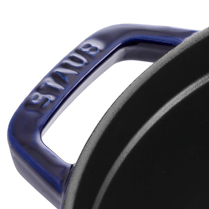 STAUB Cocotte 24 cm Dunkelblau – Gusseisentopf für schonendes Kochen