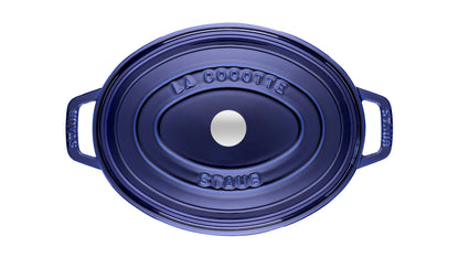 Staub Cocotte 29 cm Dunkelblau für professionelle Kochanwendungen