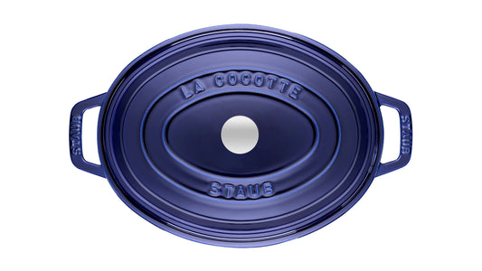 Staub Cocotte 29 cm Dunkelblau für professionelle Kochanwendungen