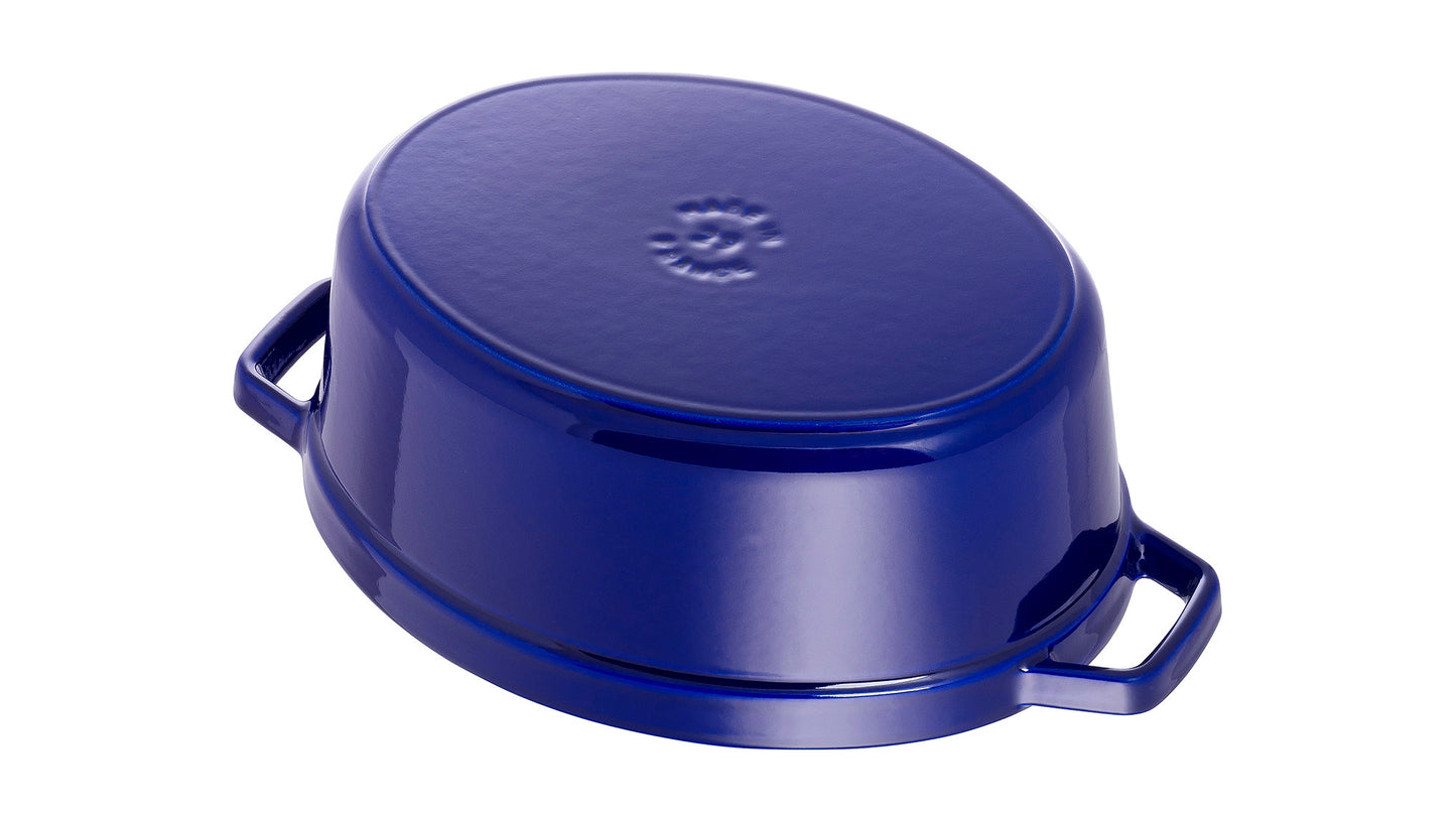Staub Cocotte 29 cm Dunkelblau für professionelle Kochanwendungen