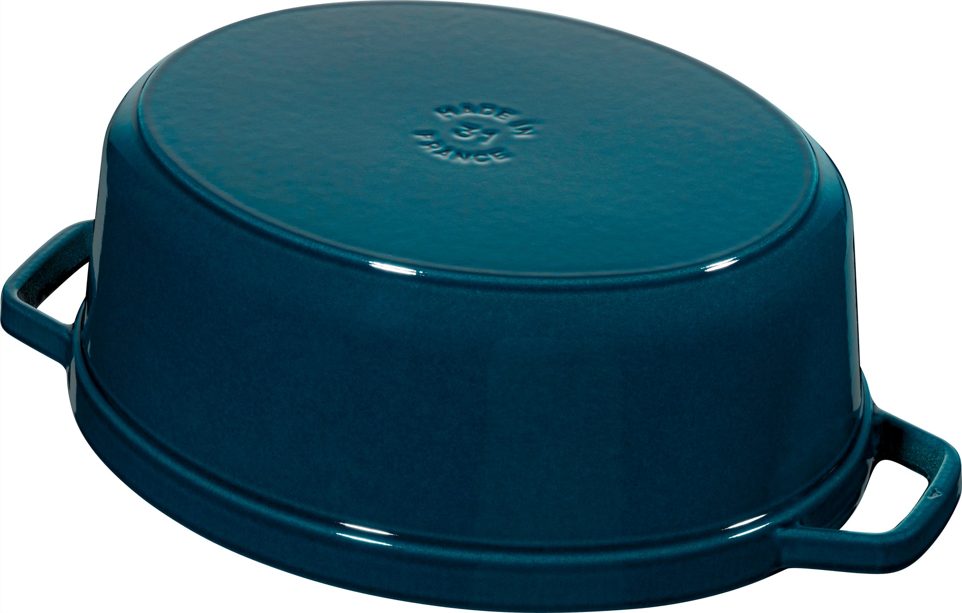 Staub Cocotte 31 cm aus Gusseisen, ideal für die Zubereitung von Gerichten in der Gastronomie