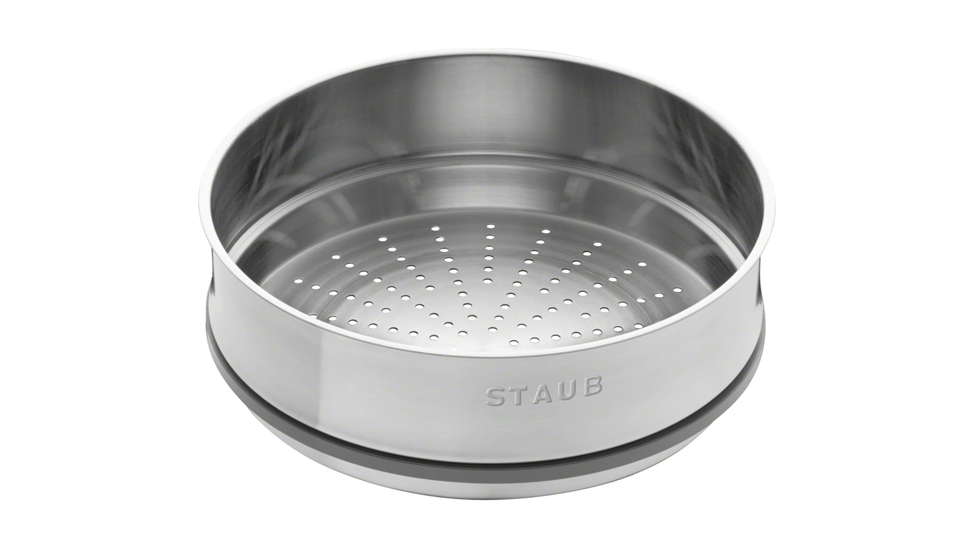 Staub Cocotte mit Dämpfeinsatz, 26 cm aus Gusseisen für gesundes Kochen und Dämpfen.