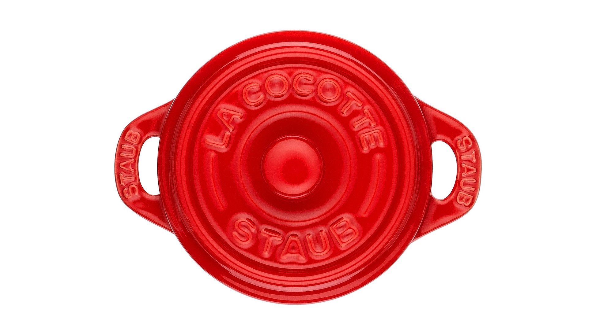 Staub Mini Cocotte 10 cm in Kirsch-Rot für stilvolles Kochen und Servieren