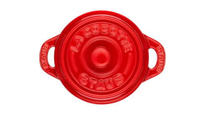 Staub Mini Cocotte 10 cm in Kirsch-Rot für stilvolles Kochen und Servieren