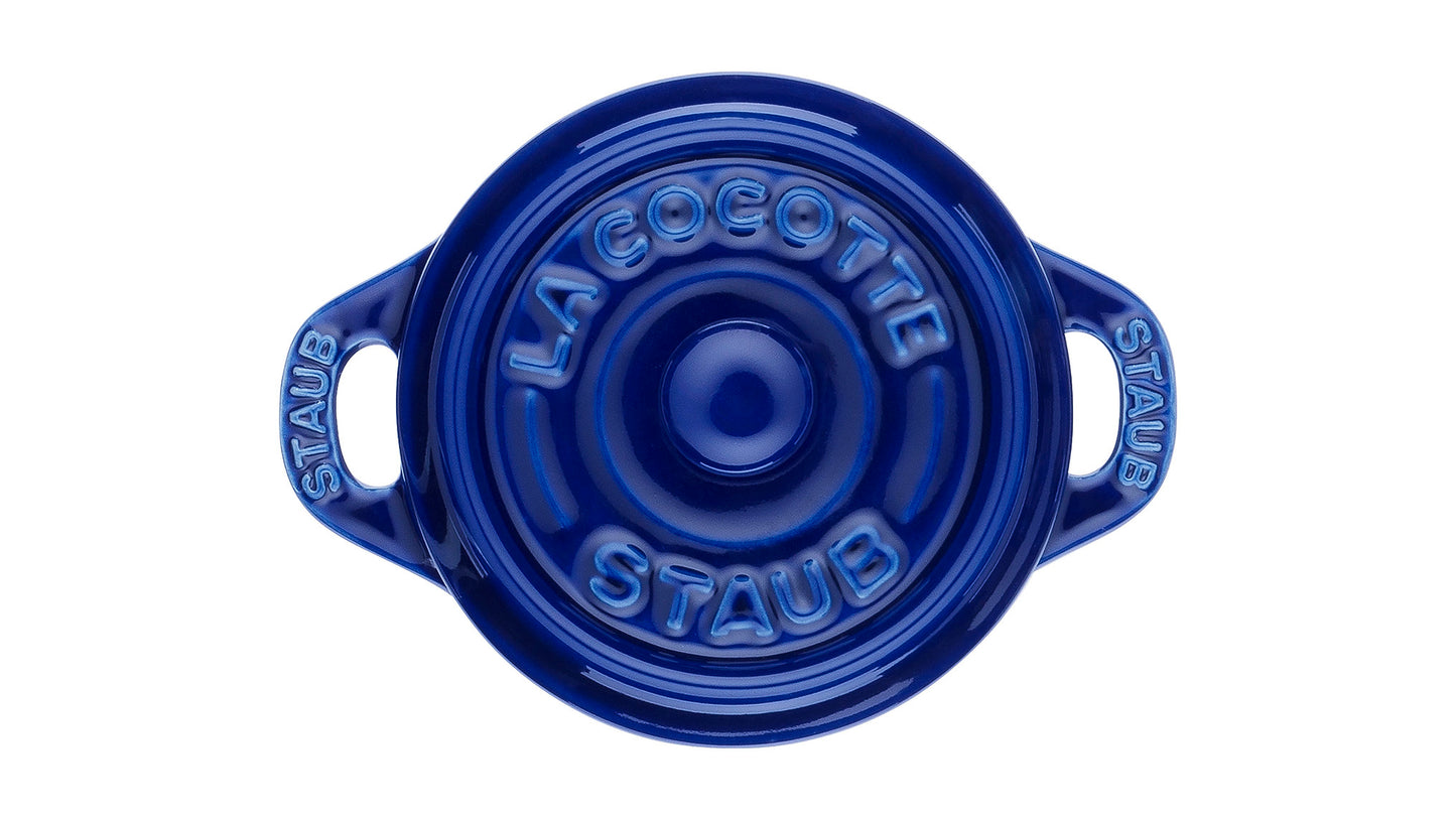 STAUB Mini Cocotte, 10 cm, dunkelblau, ideal für individuelle Portionen