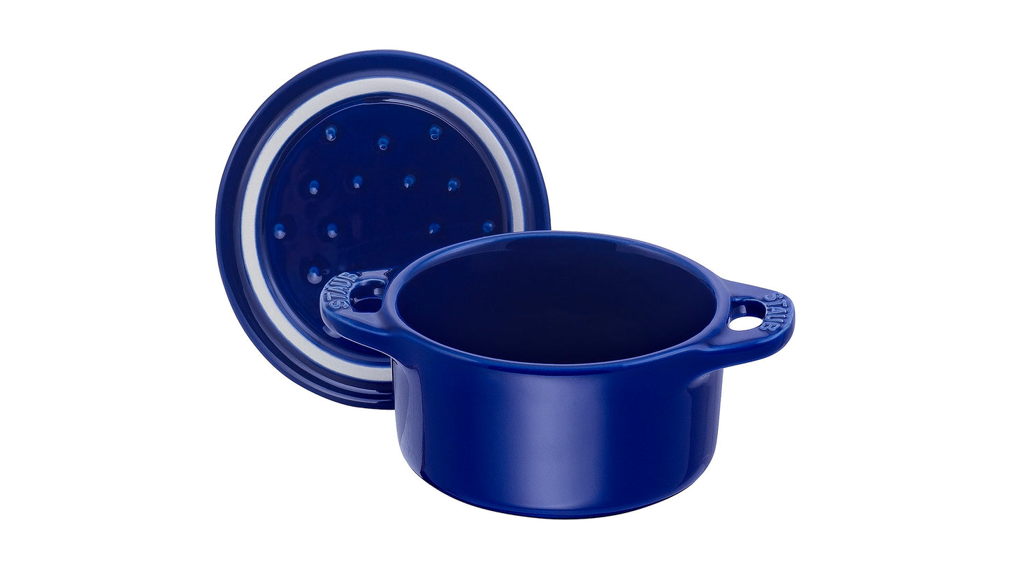 STAUB Mini Cocotte, 10 cm, dunkelblau, ideal für individuelle Portionen