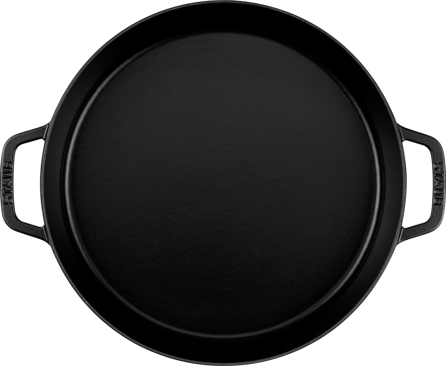 Staub Paella-Pfanne 34 cm aus Gusseisen, ideal für die Zubereitung von Paella.