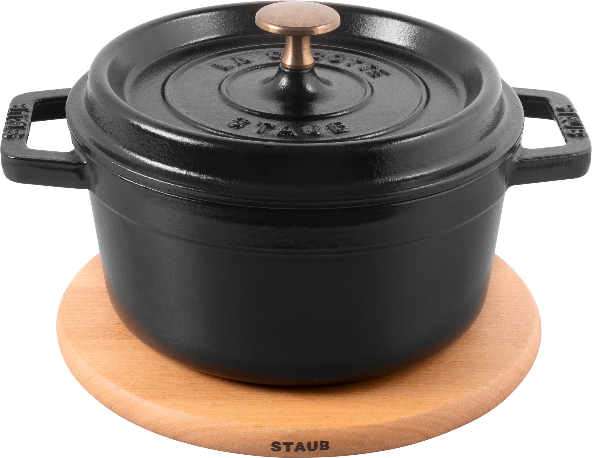 Staub magnetischer Untersetzer, 16 cm aus Buche, für sichere Ablage heißer Töpfe.