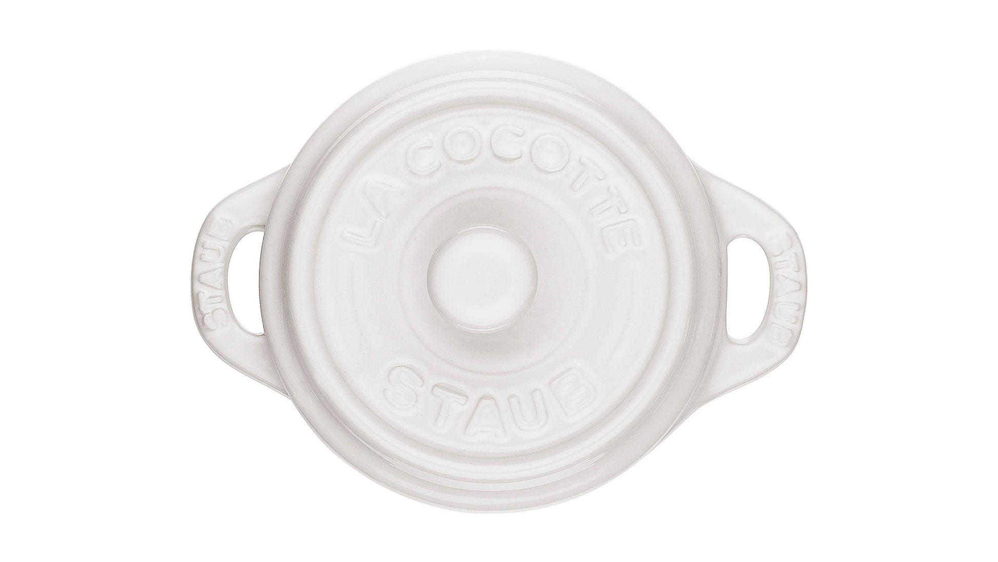 Staub Mini Cocotte, 10 cm - Reinweiß - ideal für kleine Portionen