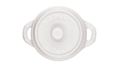 Staub Mini Cocotte, 10 cm - Reinweiß - ideal für kleine Portionen