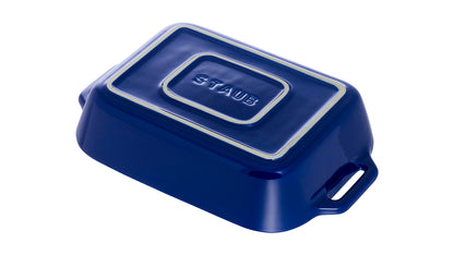 STAUB Auflaufform aus Keramik, dunkelblau, ideal für Aufläufe und Gratins.
