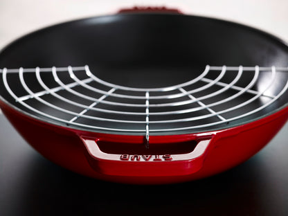 Staub Wok mit Glasdeckel, 30 cm – ideal zum Braten und Dämpfen