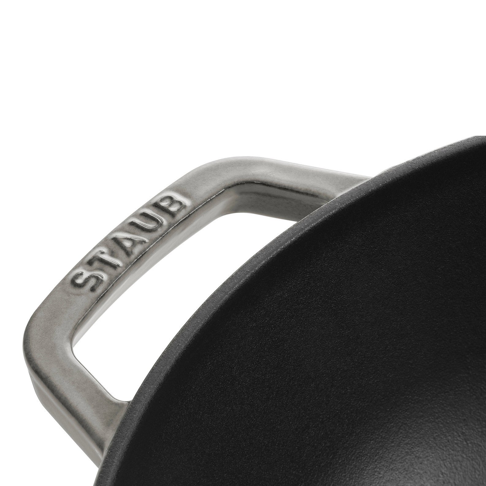 Staub Wok mit Glasdeckel, 30 cm – Gusseisen für professionelle Küchen