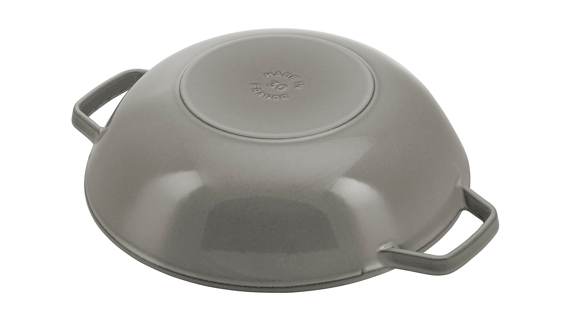 Staub Wok mit Glasdeckel, 30 cm – Gusseisen für professionelle Küchen