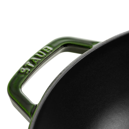 Staub Wok mit Glasdeckel, 30 cm, ideal für verschiedene Kochmethoden