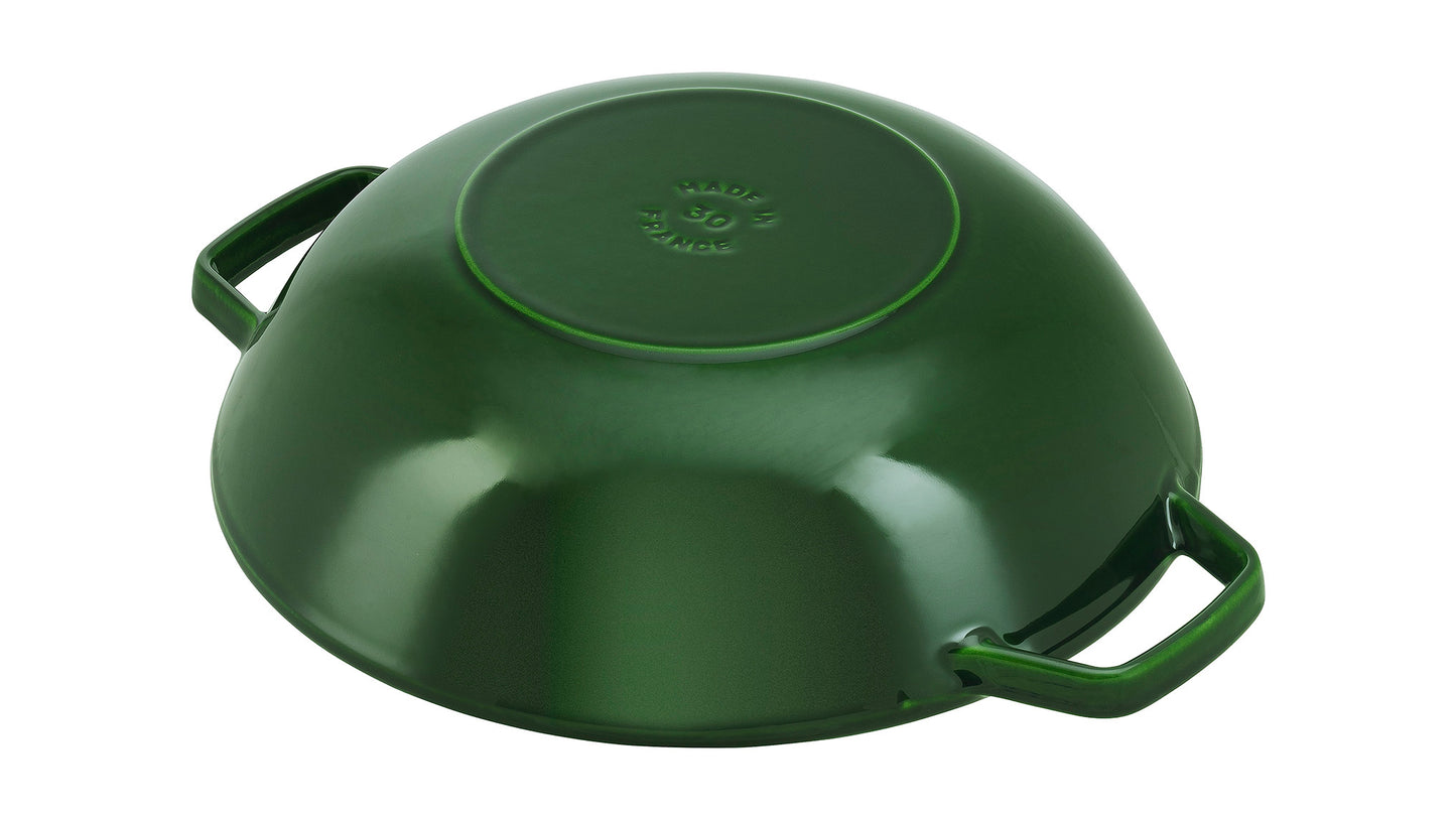 Staub Wok mit Glasdeckel, 30 cm, ideal für verschiedene Kochmethoden
