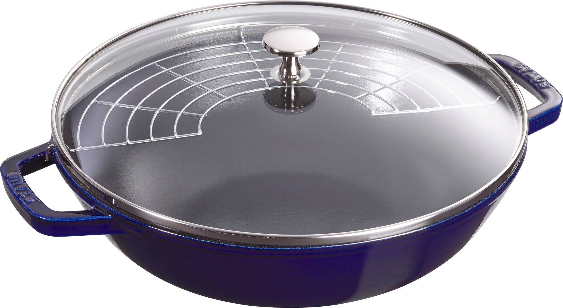 Staub Wok mit Glasdeckel für vielseitige Kochmethoden