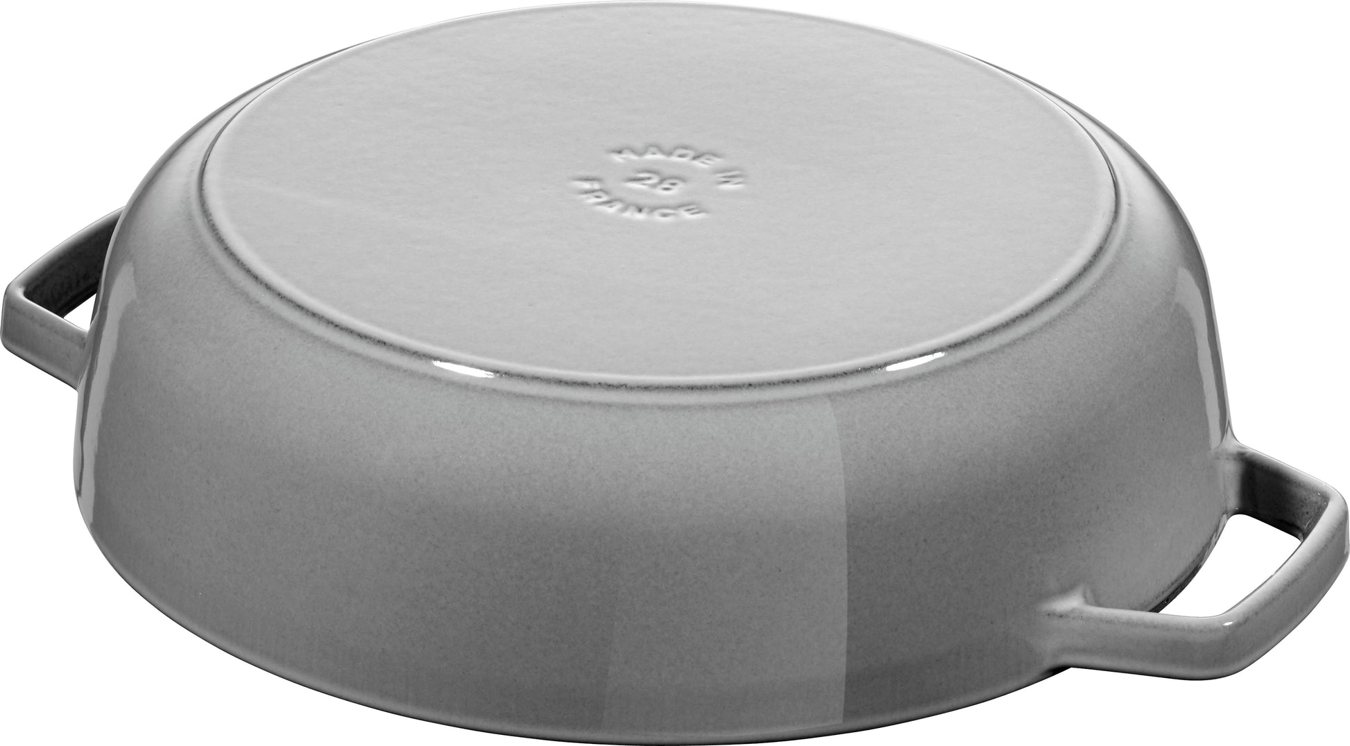 Staub Bräter mit Chistera Drop-Structure, 24 cm aus Gusseisen für gleichmäßiges Garen.