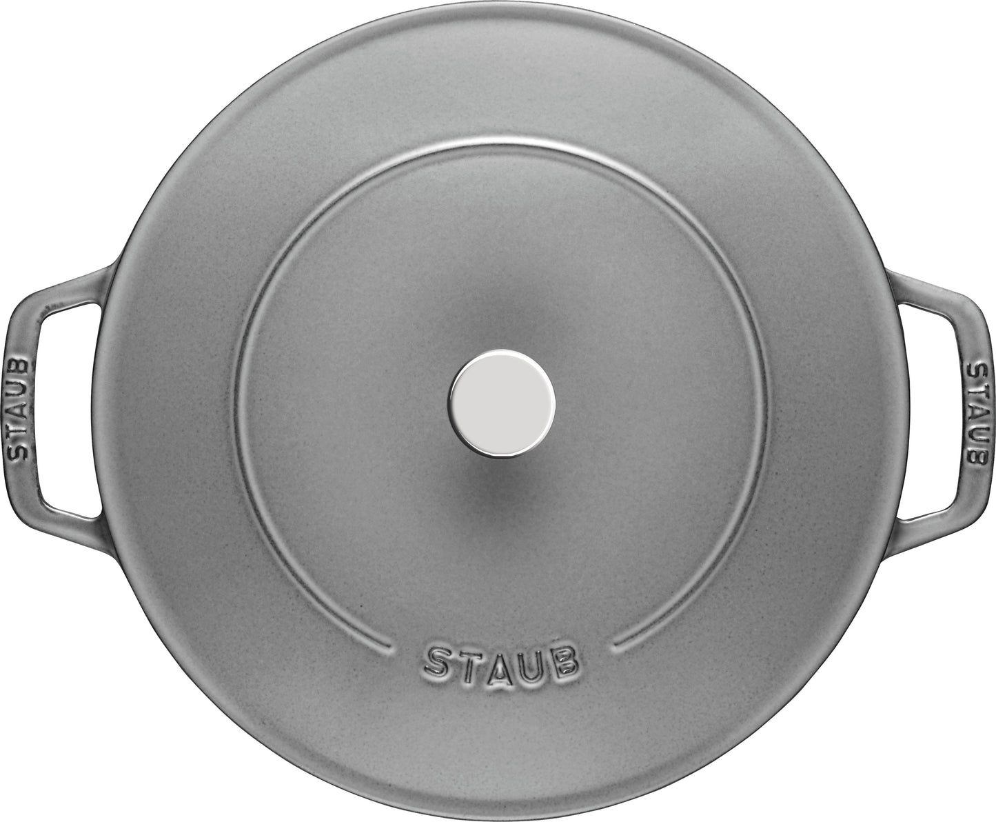 Staub Bräter mit Chistera Drop-Structure, 24 cm aus Gusseisen für gleichmäßiges Garen.