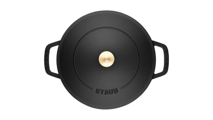 Staub Bräter aus Gusseisen mit Chistera Drop-Structure für saftige Gerichte