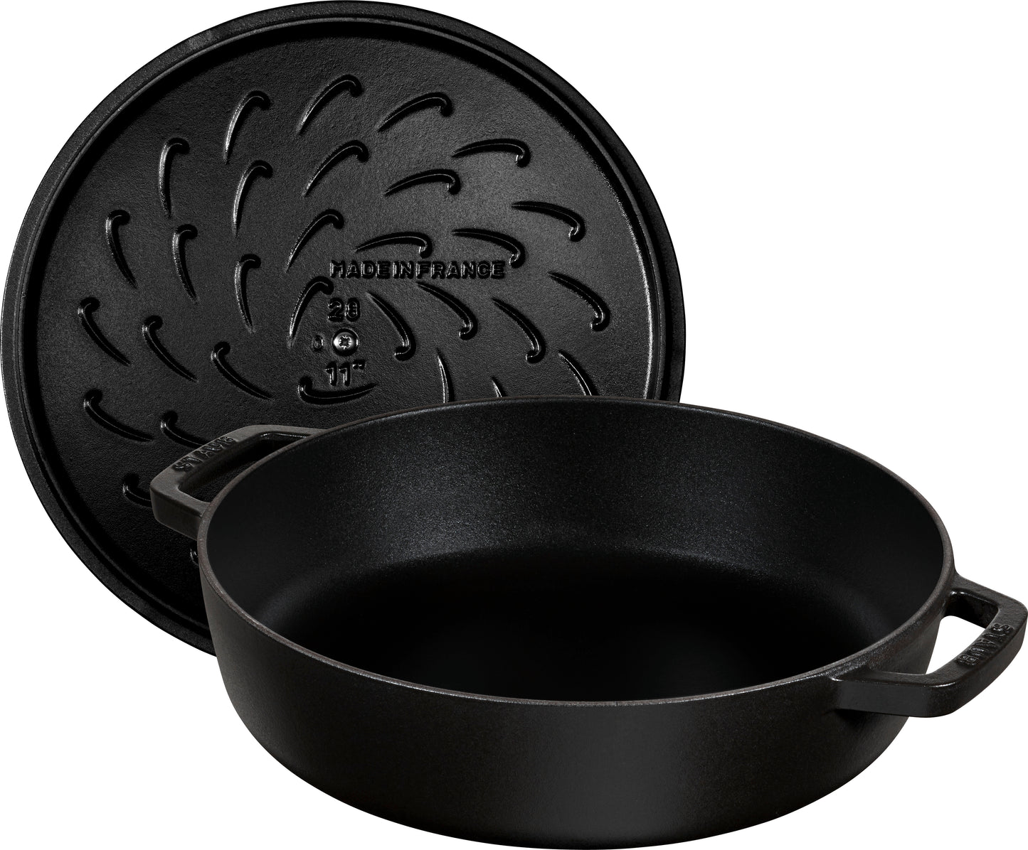 Staub Bräter aus Gusseisen, geeignet für Schmorgerichte und Induktionsherde