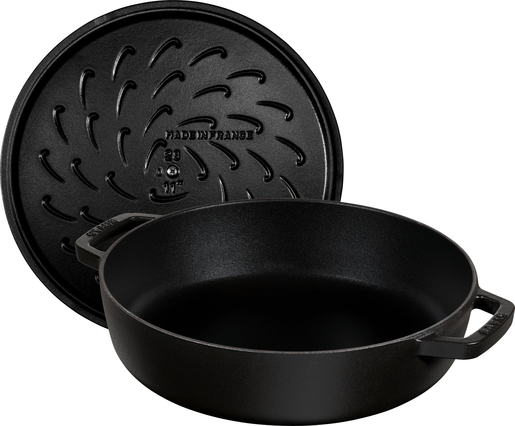 Staub Bräter aus Gusseisen, geeignet für Schmorgerichte und Induktionsherde