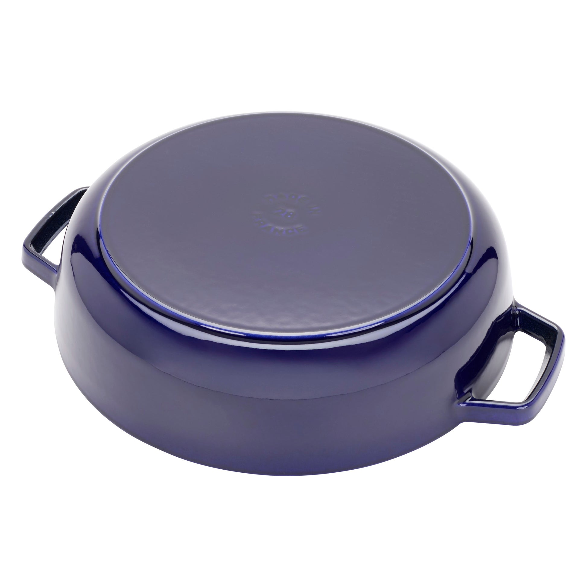 Staub Bräter mit Chistera Drop-Structure, 28 cm, ideal für das Kochen von Schmorgerichten.