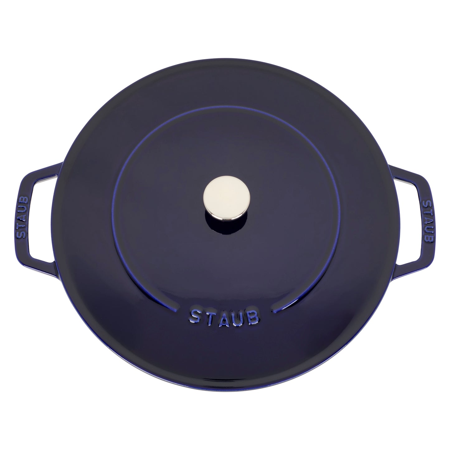 Staub Bräter mit Chistera Drop-Structure, 28 cm, ideal für das Kochen von Schmorgerichten.