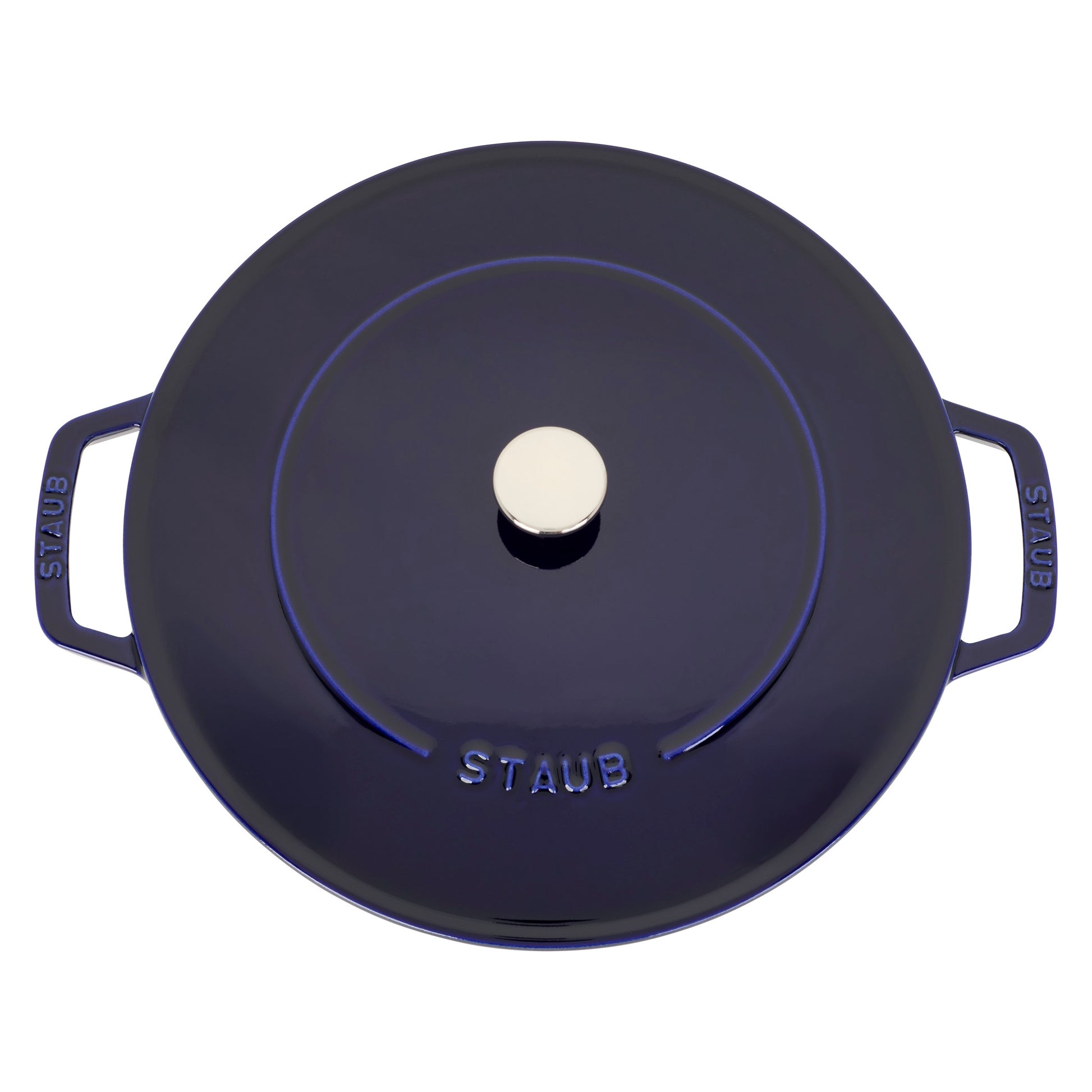 Staub Bräter mit Chistera Drop-Structure, 28 cm, ideal für das Kochen von Schmorgerichten.