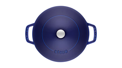 Staub Bräter mit Chistera Drop-Structure, 24 cm aus Gusseisen für die Gastronomie