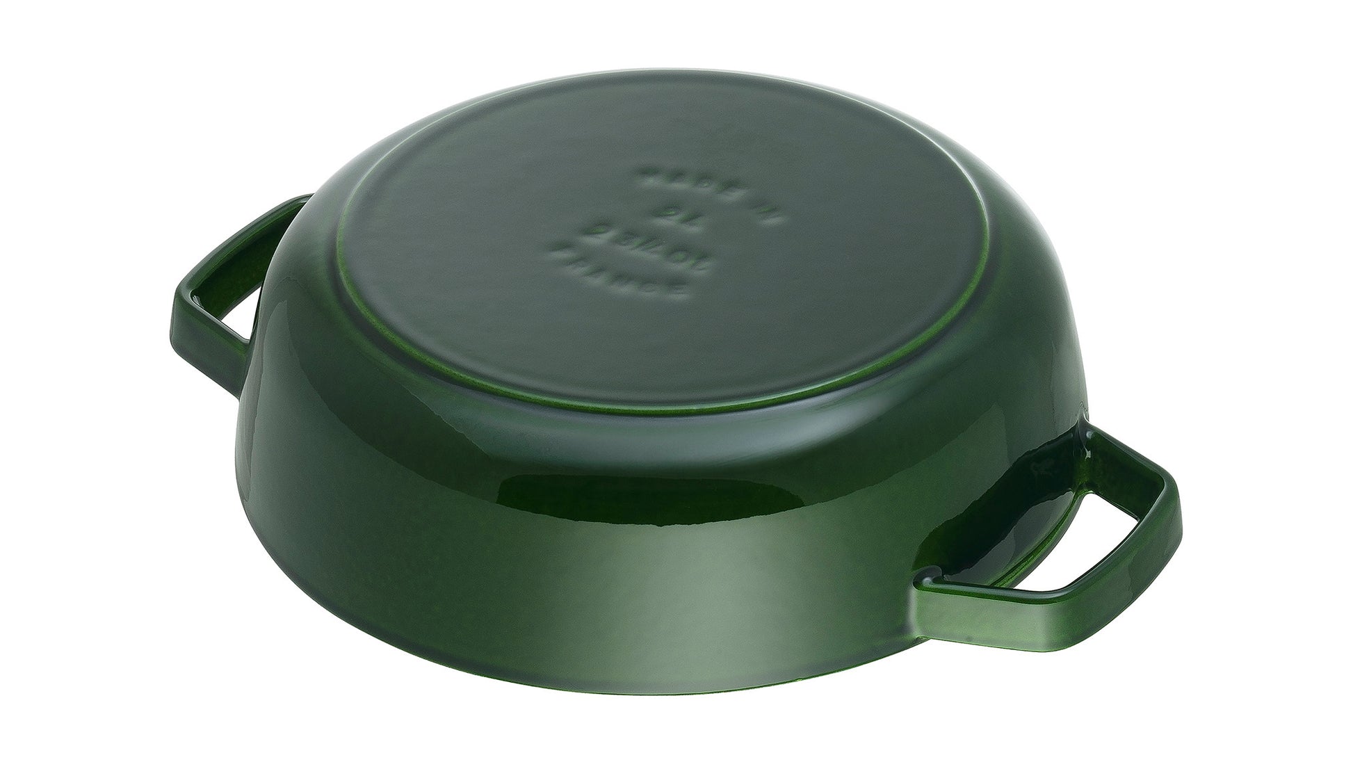 Staub Bräter mit Chistera Drop-Structure, 28 cm, für gleichmäßiges Garen und einfache Reinigung.
