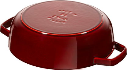 Staub Bräter mit Chistera Drop-Structure, 24 cm, für die Zubereitung von Schmorgerichten