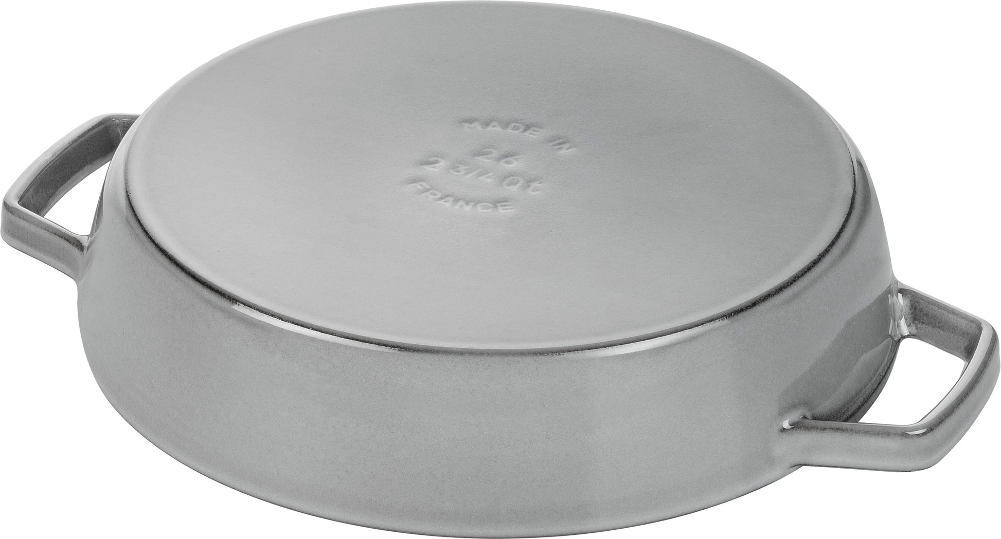 Staub Bratpfanne mit 2 Griffen, 20 cm aus Gusseisen für gleichmäßiges Garen.