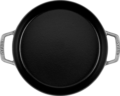 STAUB Bratpfanne 26 cm aus Gusseisen für Anbraten und Servieren
