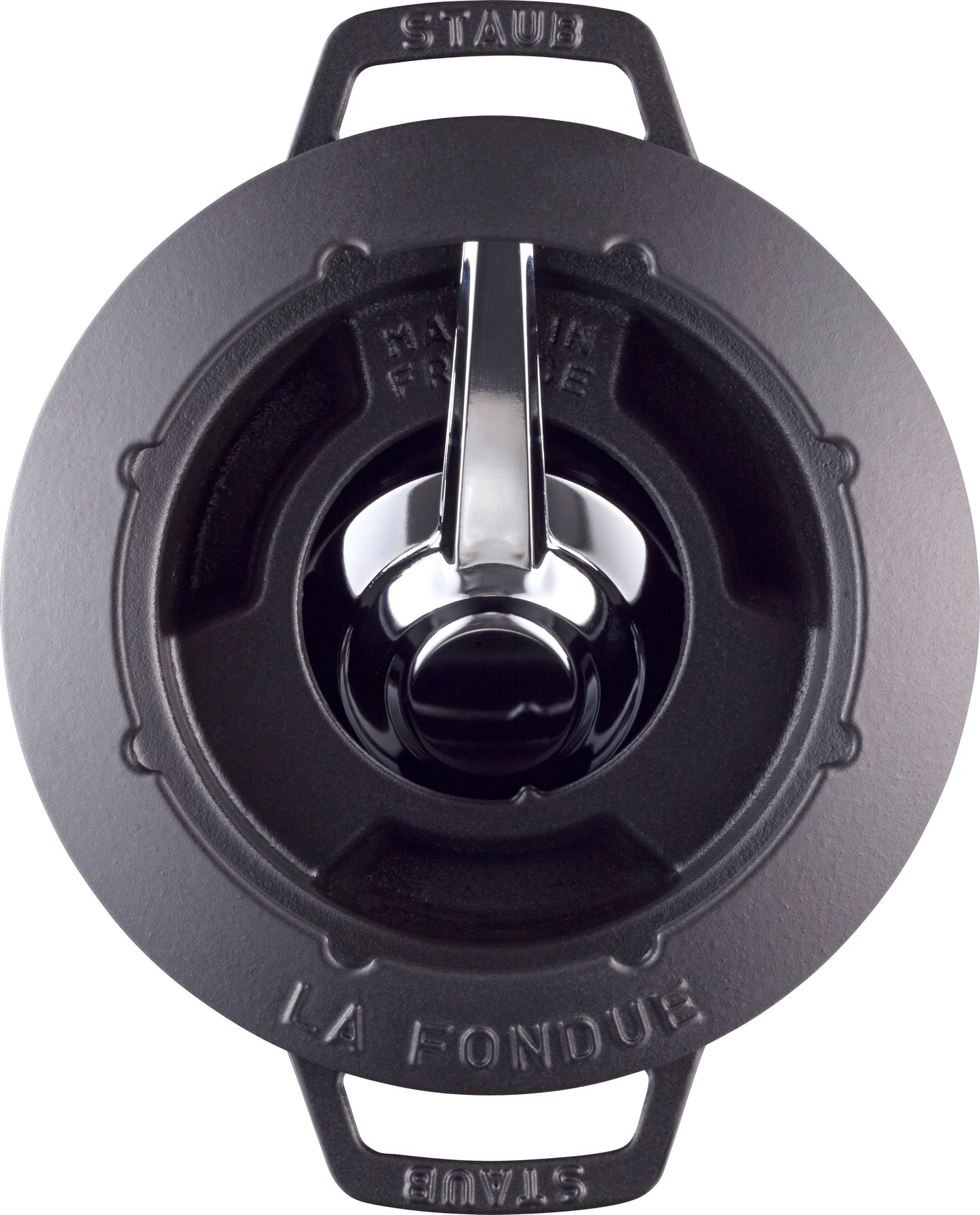Staub Fondue Set, 20 cm aus Gusseisen für vielseitige Fondue-Variationen