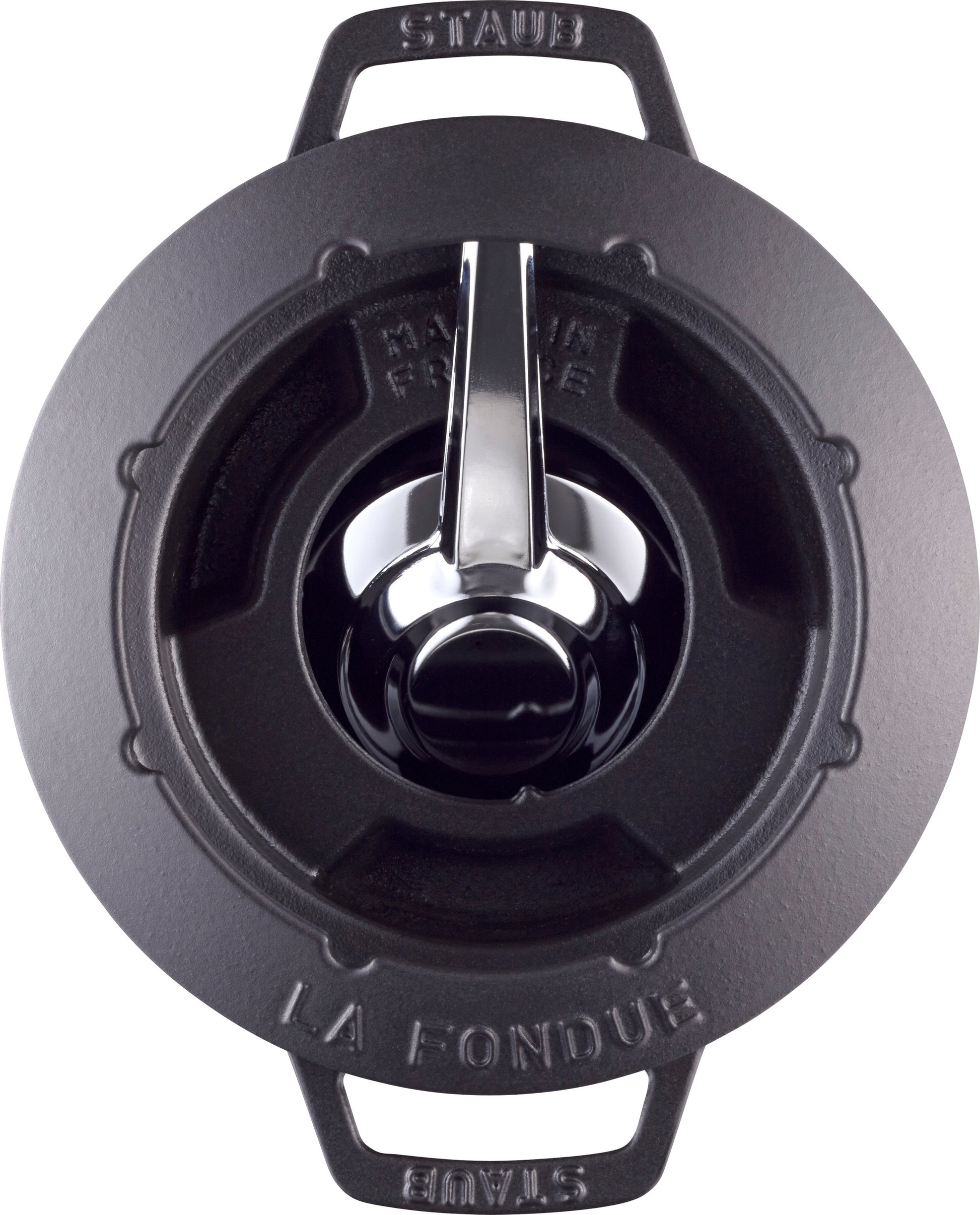 Staub Fondue Set, 20 cm aus Gusseisen für vielseitige Fondue-Variationen