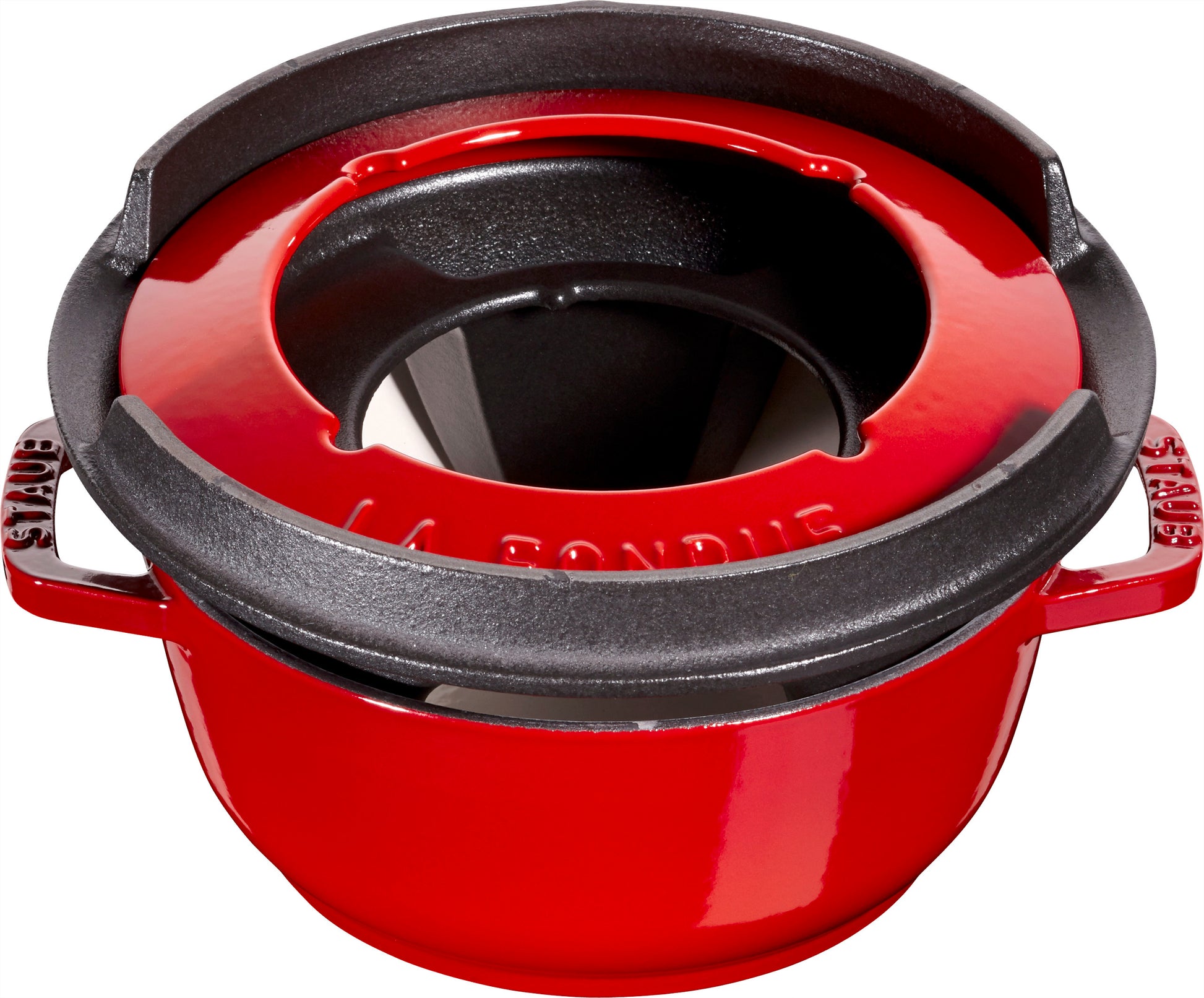 Staub Fondue Set aus Gusseisen für gemeinschaftliches Kochen